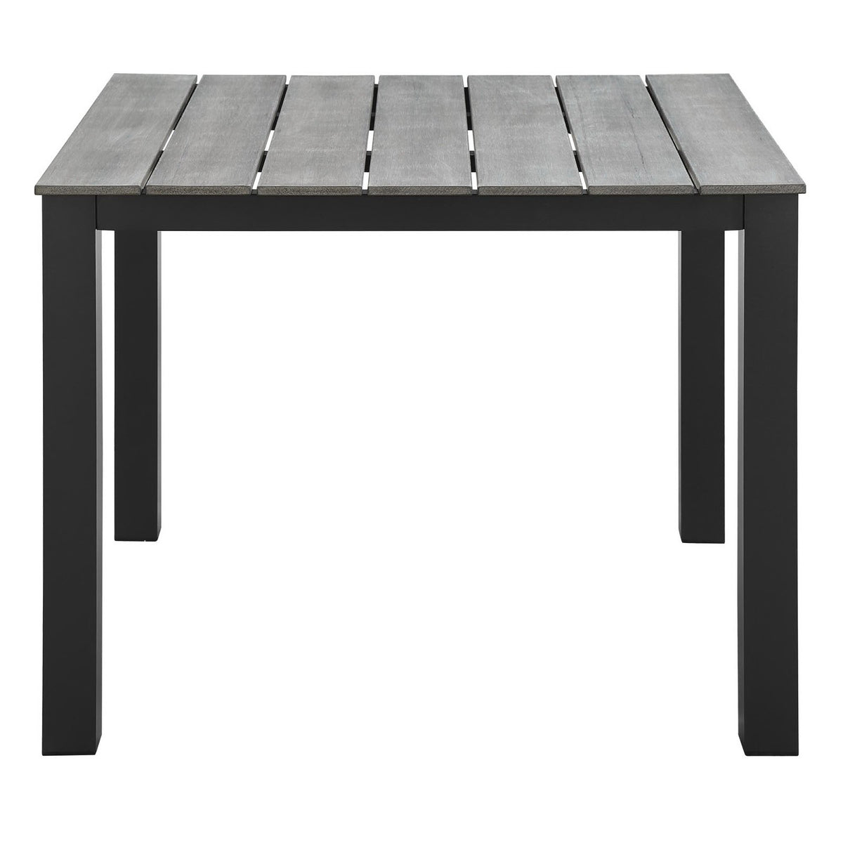 Maine 3 Piece Outdoor Patio Dining Set - Brown Gray (2 Dining Armchairs, Dining Table)