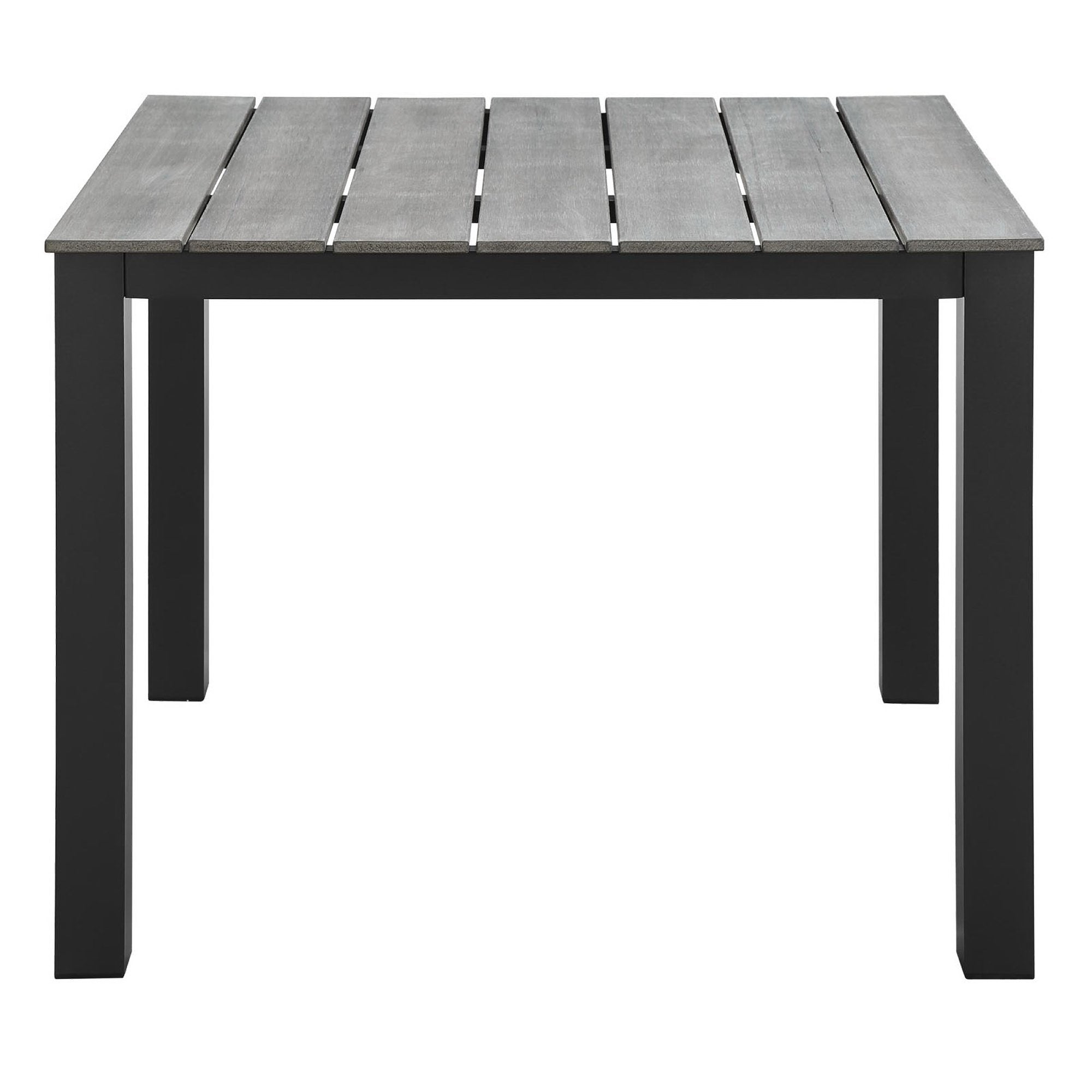 Maine 5 Piece Outdoor Patio Dining Set - Brown Gray (EEI-1745-BRN-GRY-SET)