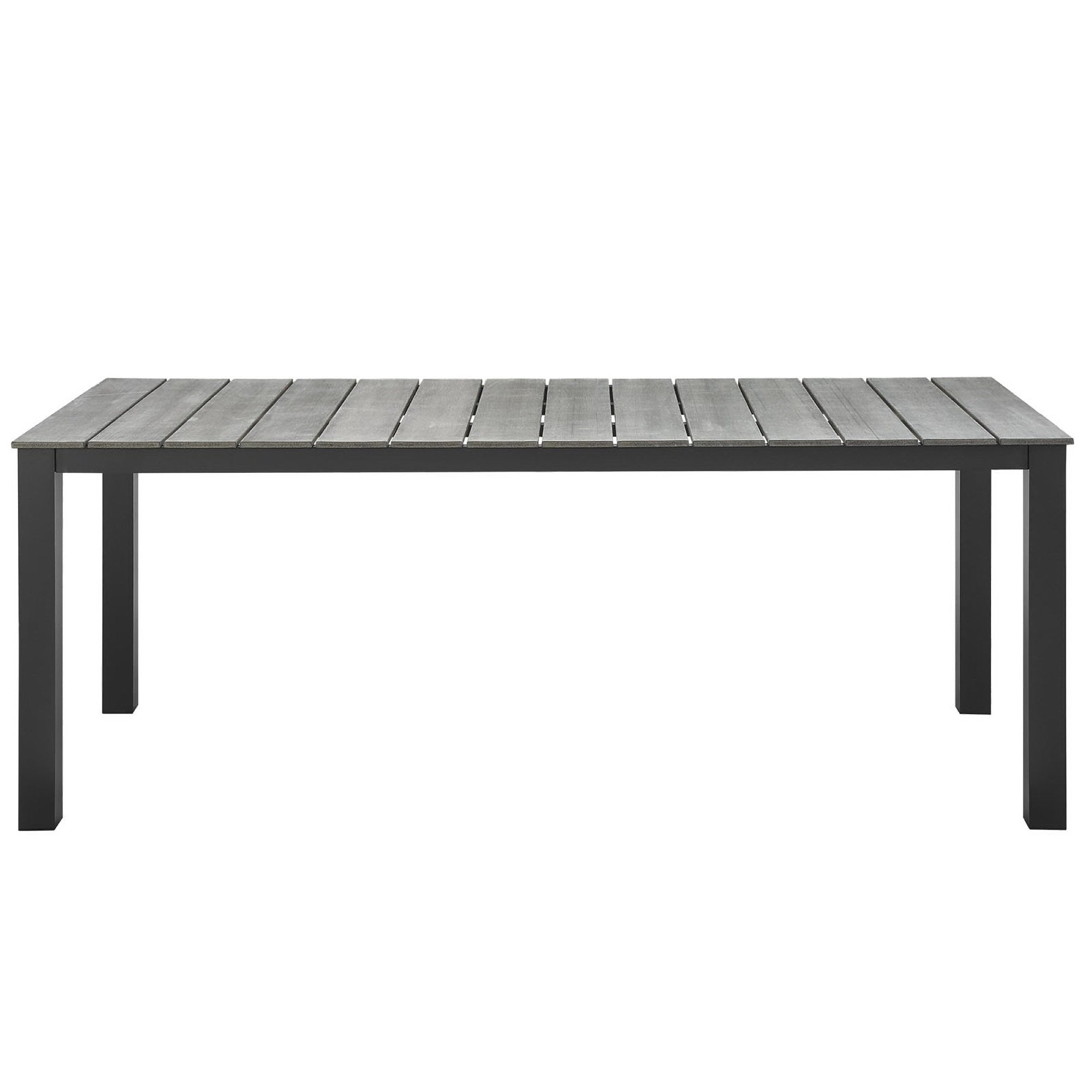 Maine 9 Piece Outdoor Patio Dining Set - Brown Gray