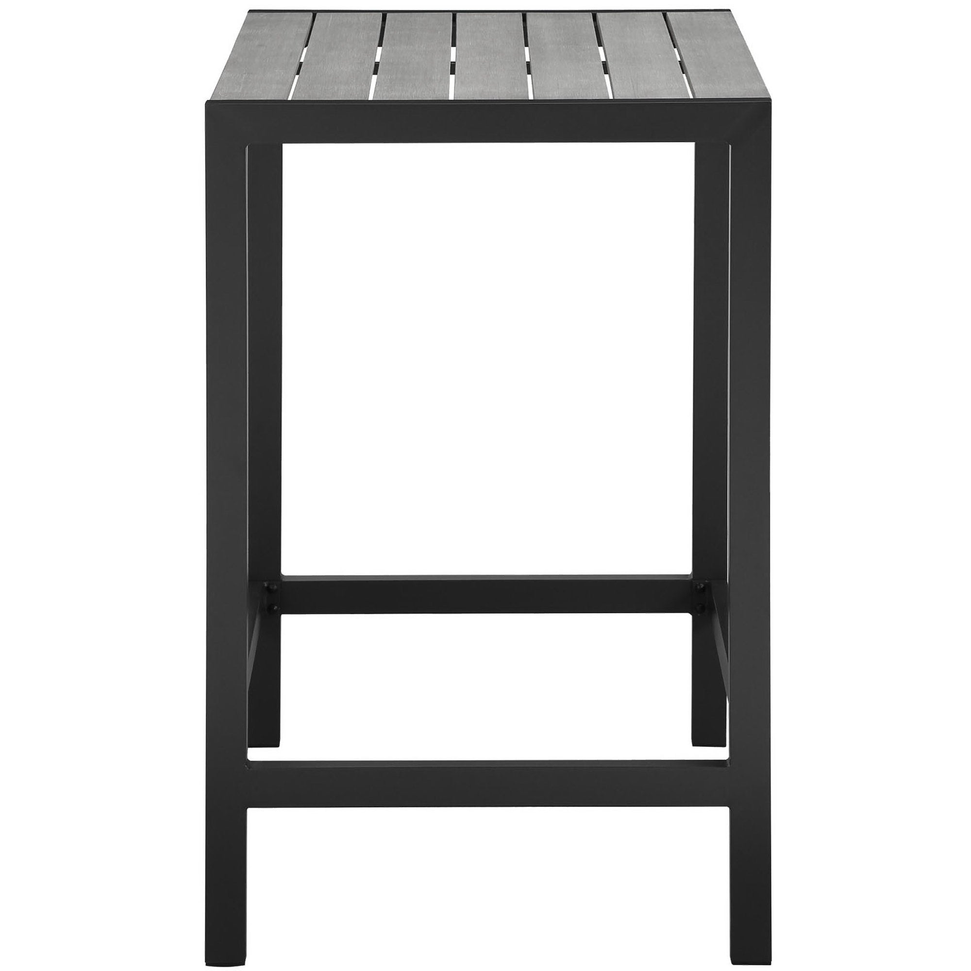 Maine 5 Piece Outdoor Patio Bar Set - Brown Gray