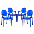 Casper Dining Armchairs Set of 4 - Blue
