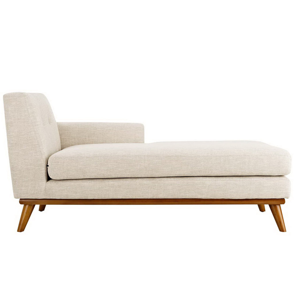 Engage Right-Facing Upholstered Fabric Chaise - Beige