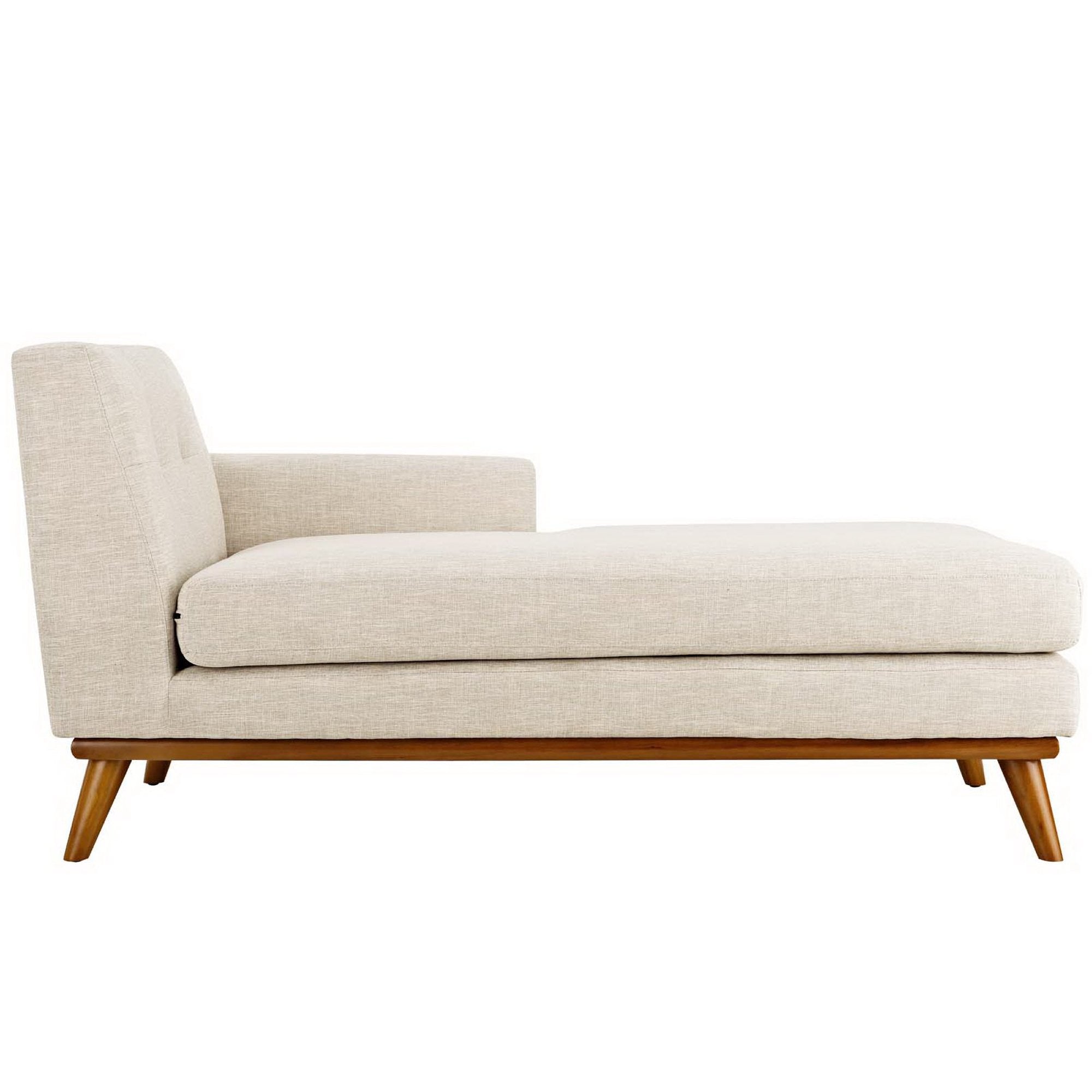 Engage Right-Facing Upholstered Fabric Chaise - Beige