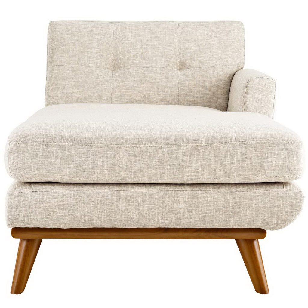 Engage Right-Facing Upholstered Fabric Chaise - Beige