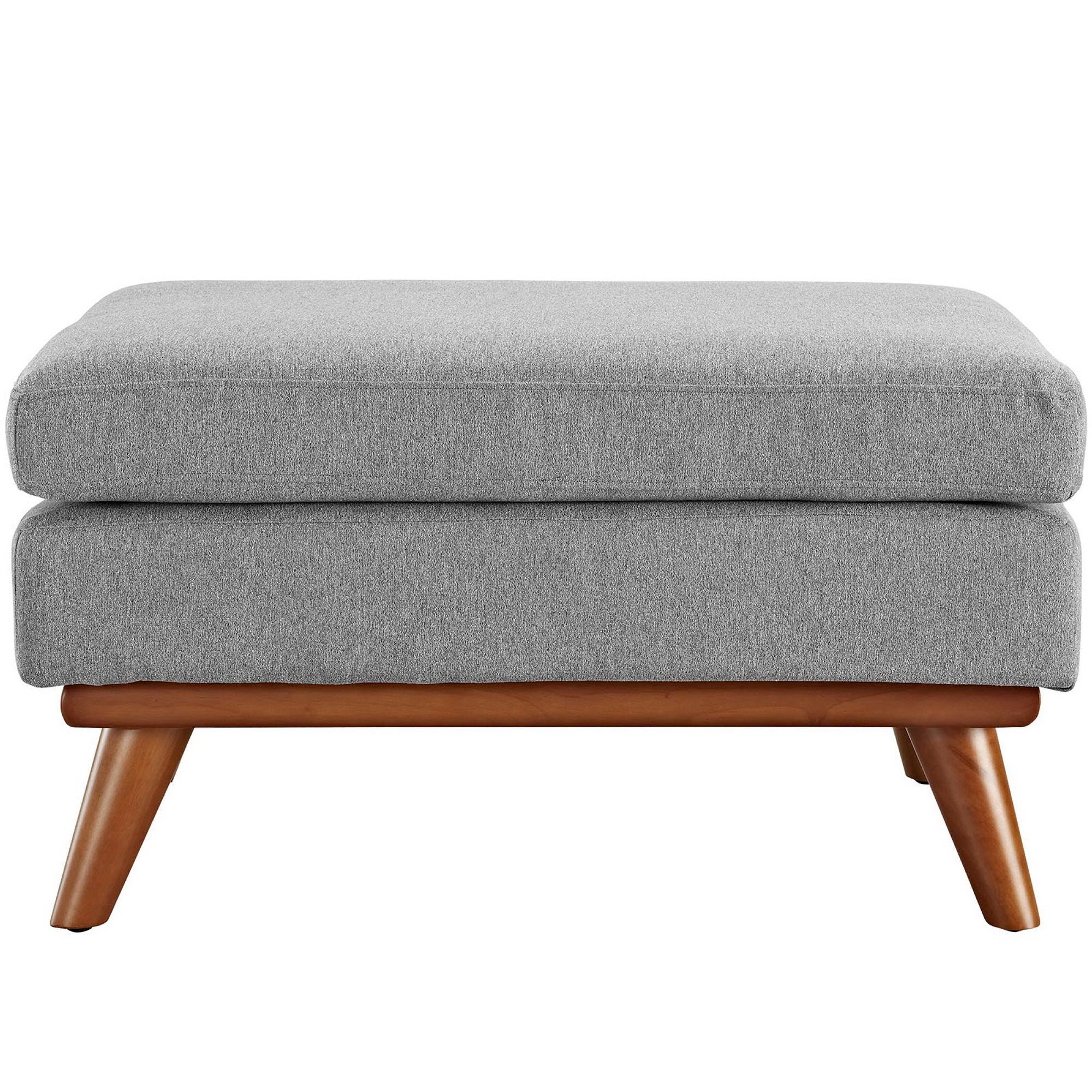 Engage Upholstered Fabric Ottoman - Expectation Gray