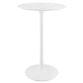 Lippa 28" Round Wood Bar Table - White