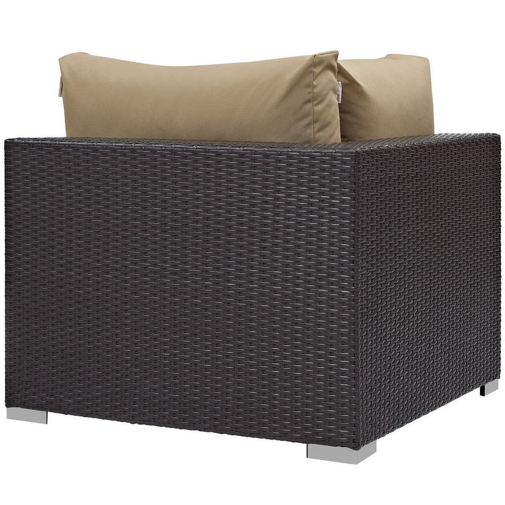 Convene Outdoor Patio Corner - Espresso Mocha