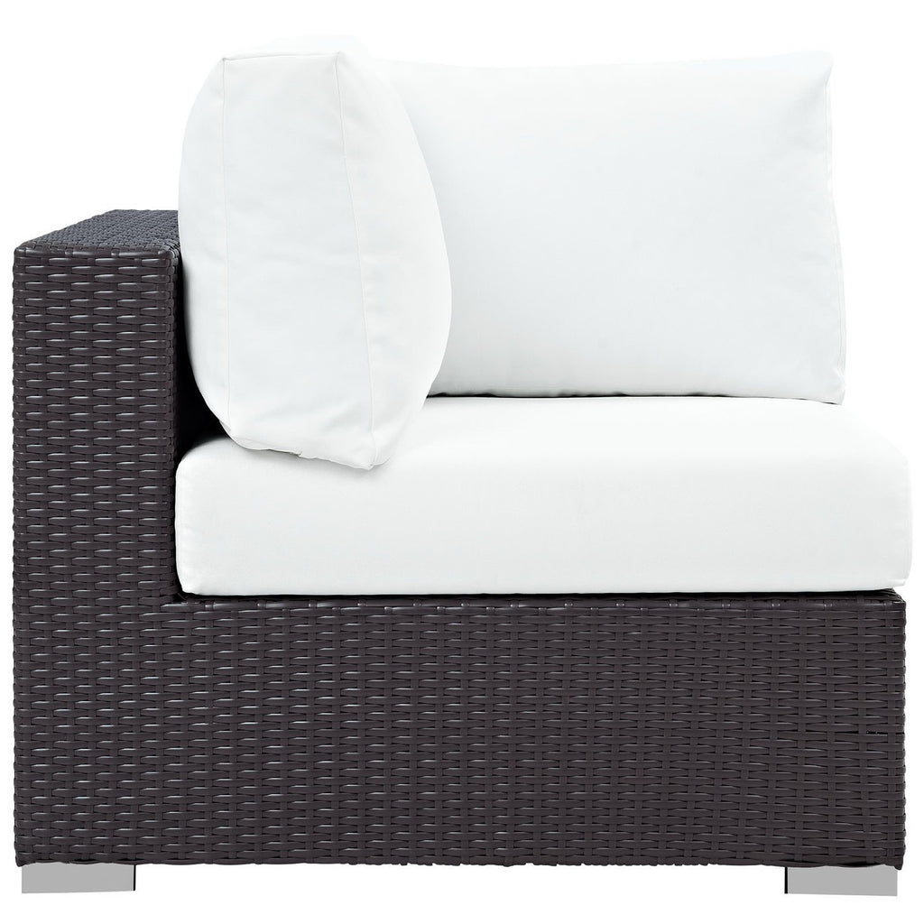 Convene Outdoor Patio Corner - Espresso White