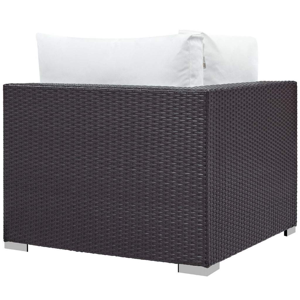 Convene Outdoor Patio Corner - Espresso White