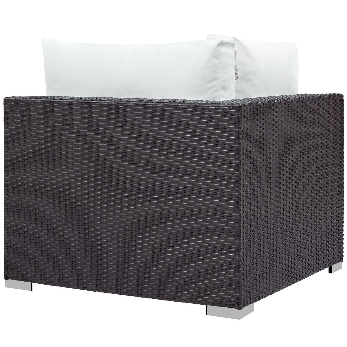 Convene 10 Piece Outdoor Patio Sectional Set - Espresso White
