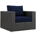 Sojourn Outdoor Patio Sunbrella Armchair - Canvas Navy