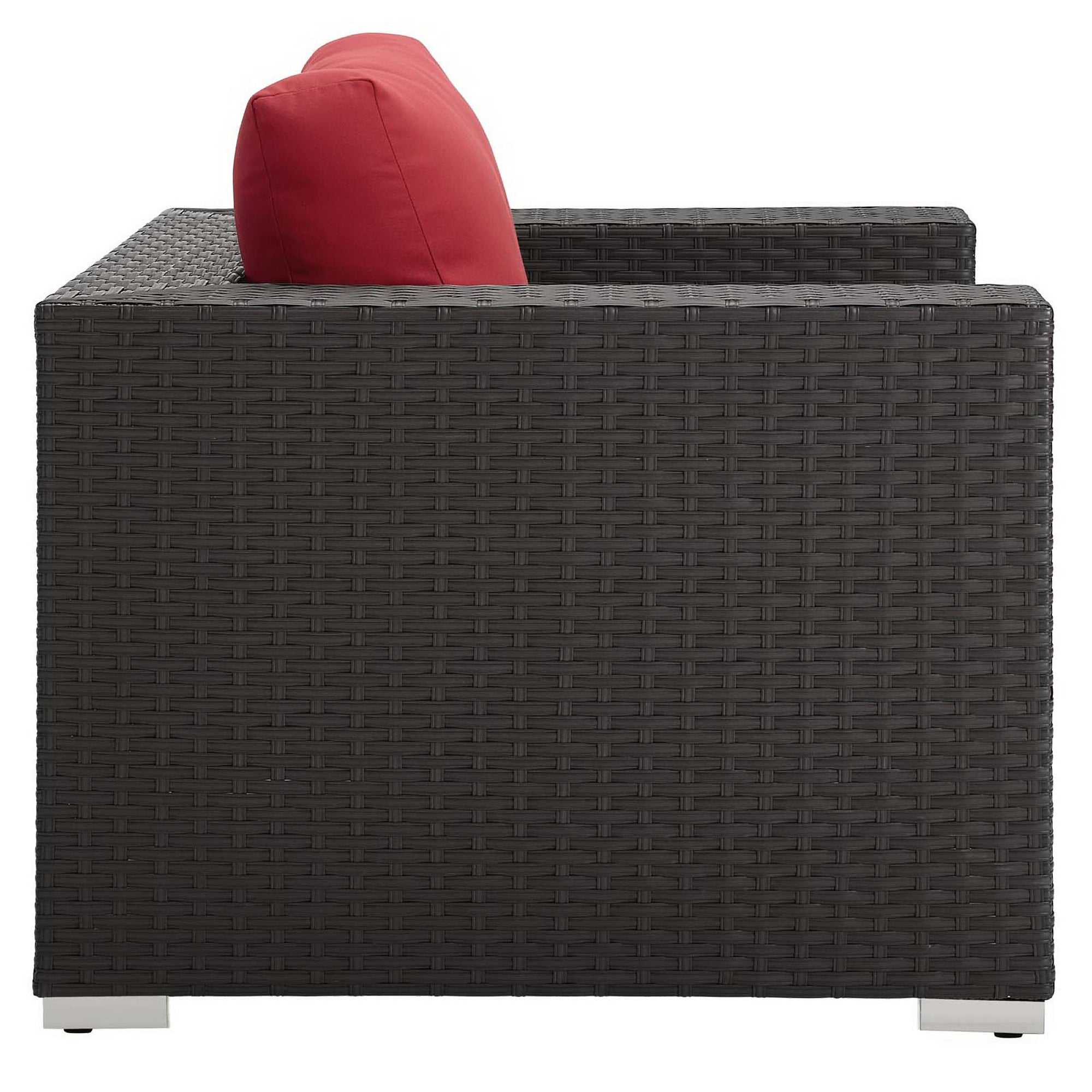 Sojourn Outdoor Patio Sunbrella Armchair - Canvas Red