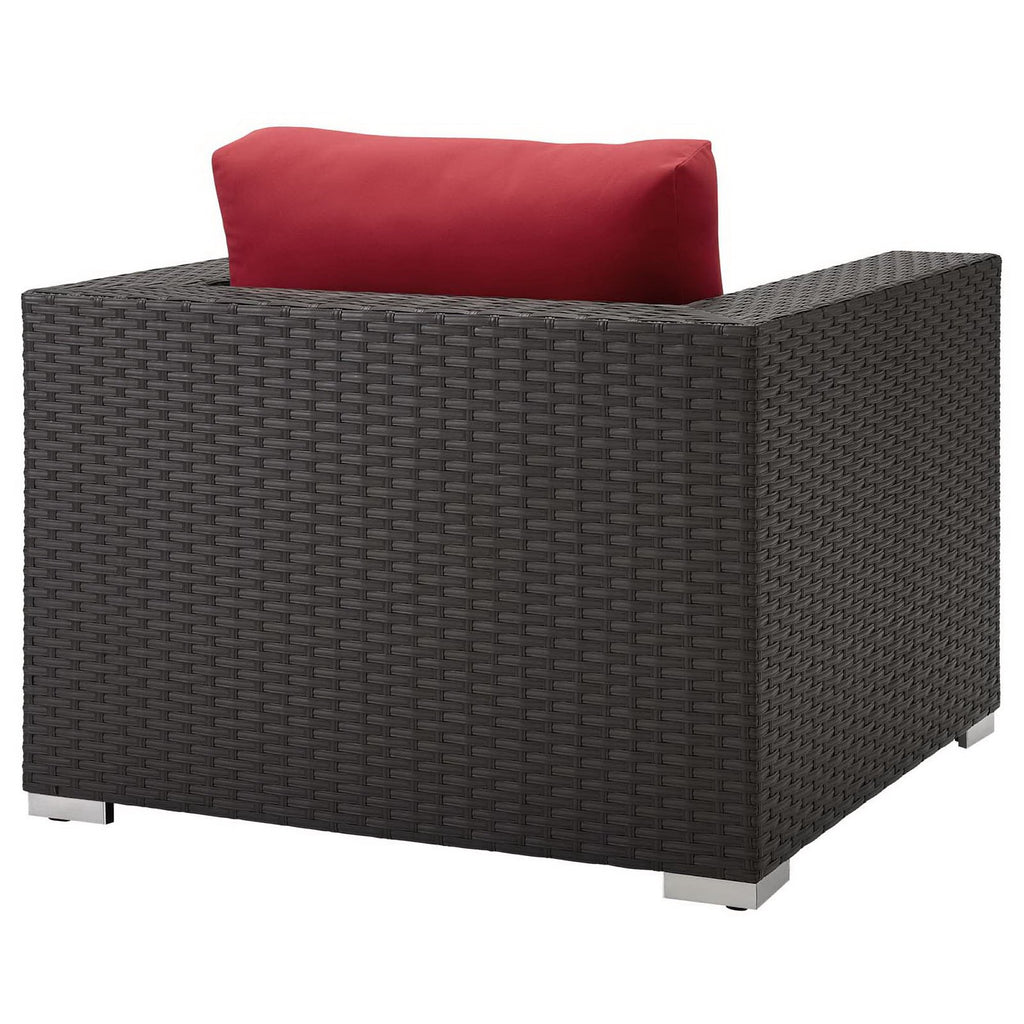 Sojourn Outdoor Patio Sunbrella Armchair - Canvas Red