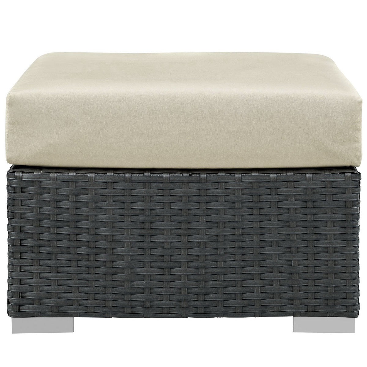 Sojourn Outdoor Patio Sunbrella Ottoman - Canvas Antique Beige