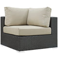 Sojourn Outdoor Patio Sunbrella Corner - Canvas Antique Beige