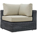Summon Outdoor Patio Sunbrella Corner - Canvas Antique Beige