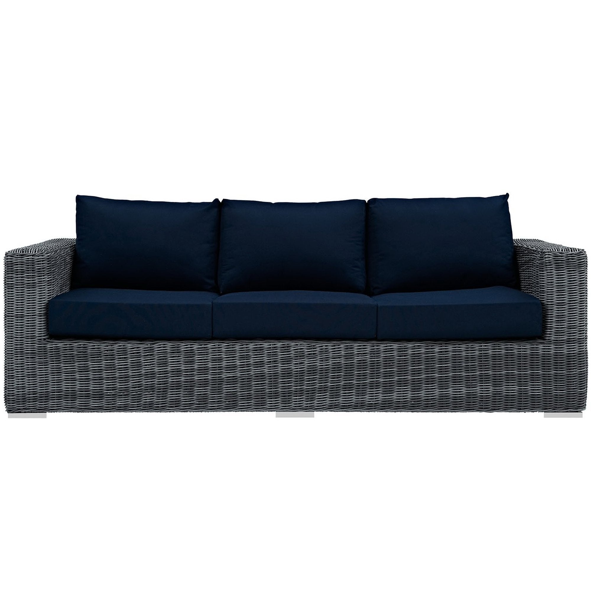 Summon Outdoor Patio Sunbrella Sofa - Canvas Navy