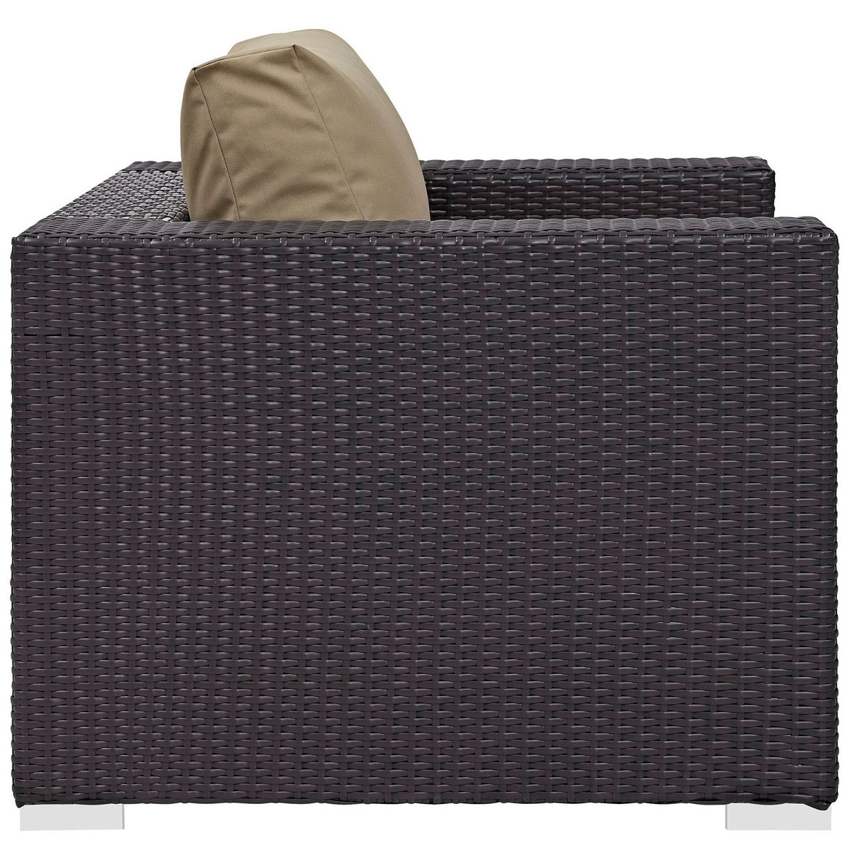 Convene Outdoor Patio Armchair - Espresso Mocha