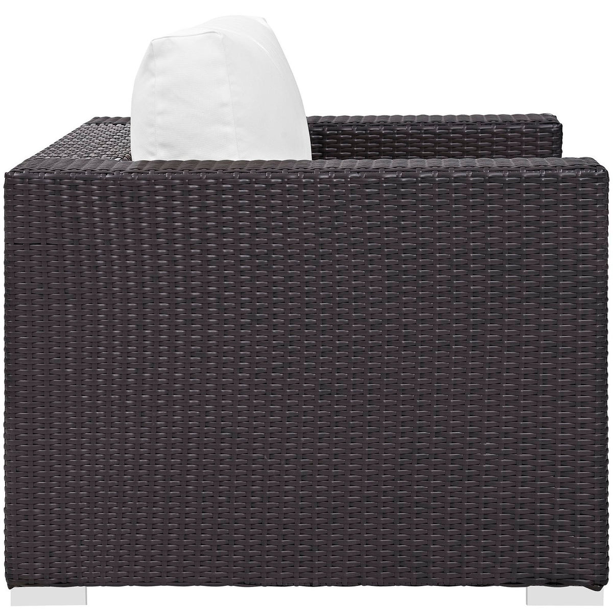 Convene Outdoor Patio Armchair - Espresso White
