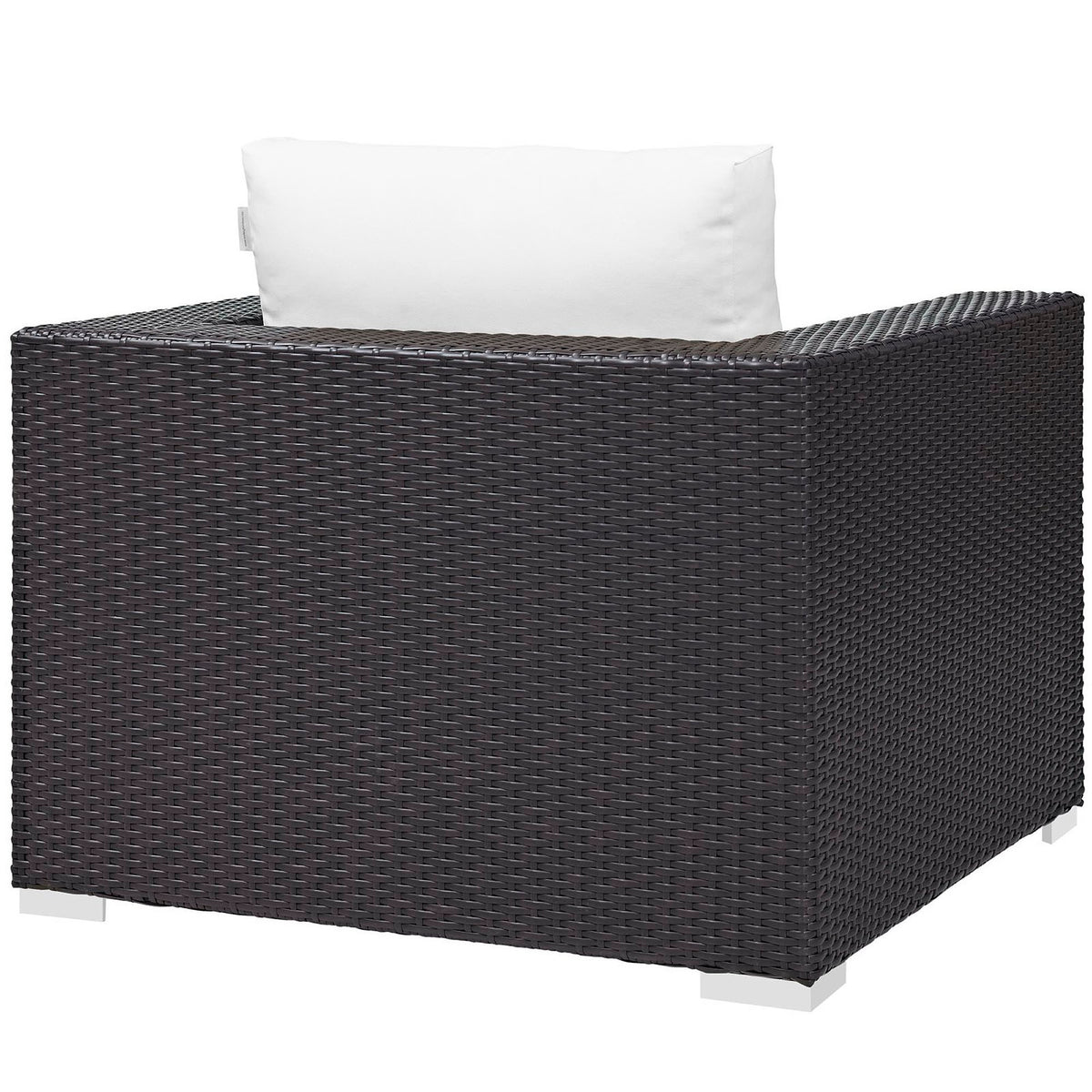 Convene Outdoor Patio Armchair - Espresso White