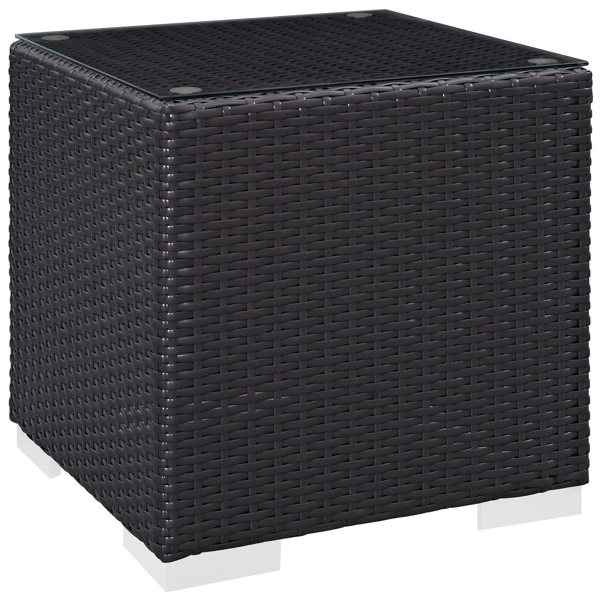Convene Outdoor Patio Side Table - Espresso