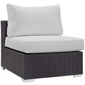 Convene Outdoor Patio Armless - Espresso White