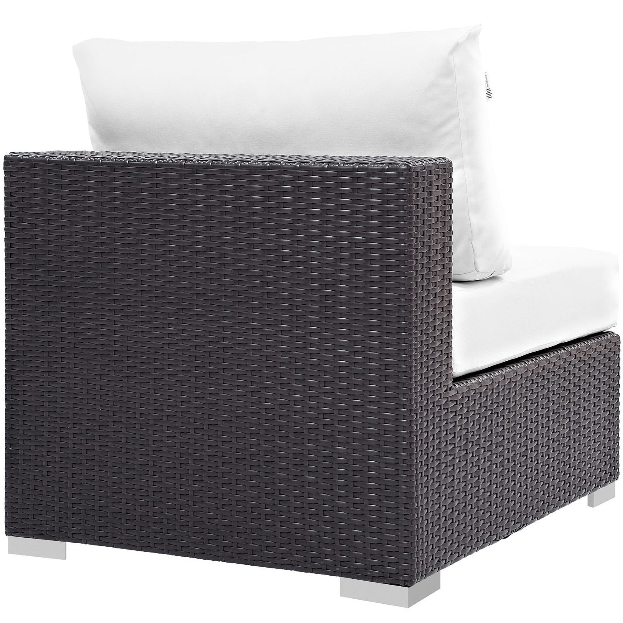 Convene 10 Piece Outdoor Patio Sectional Set - Espresso White