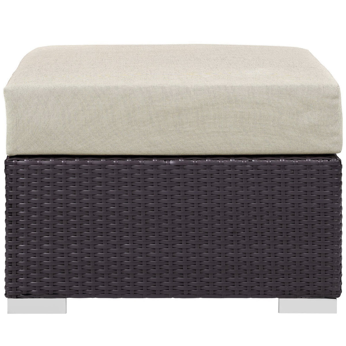 Gather 7 Piece Outdoor Patio Sectional Set - Espresso Beige