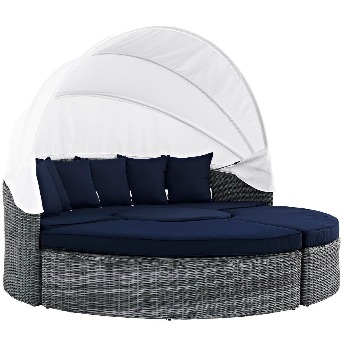 Summon Canopy Outdoor Patio Sunbrella Daybed - Canvas Navy