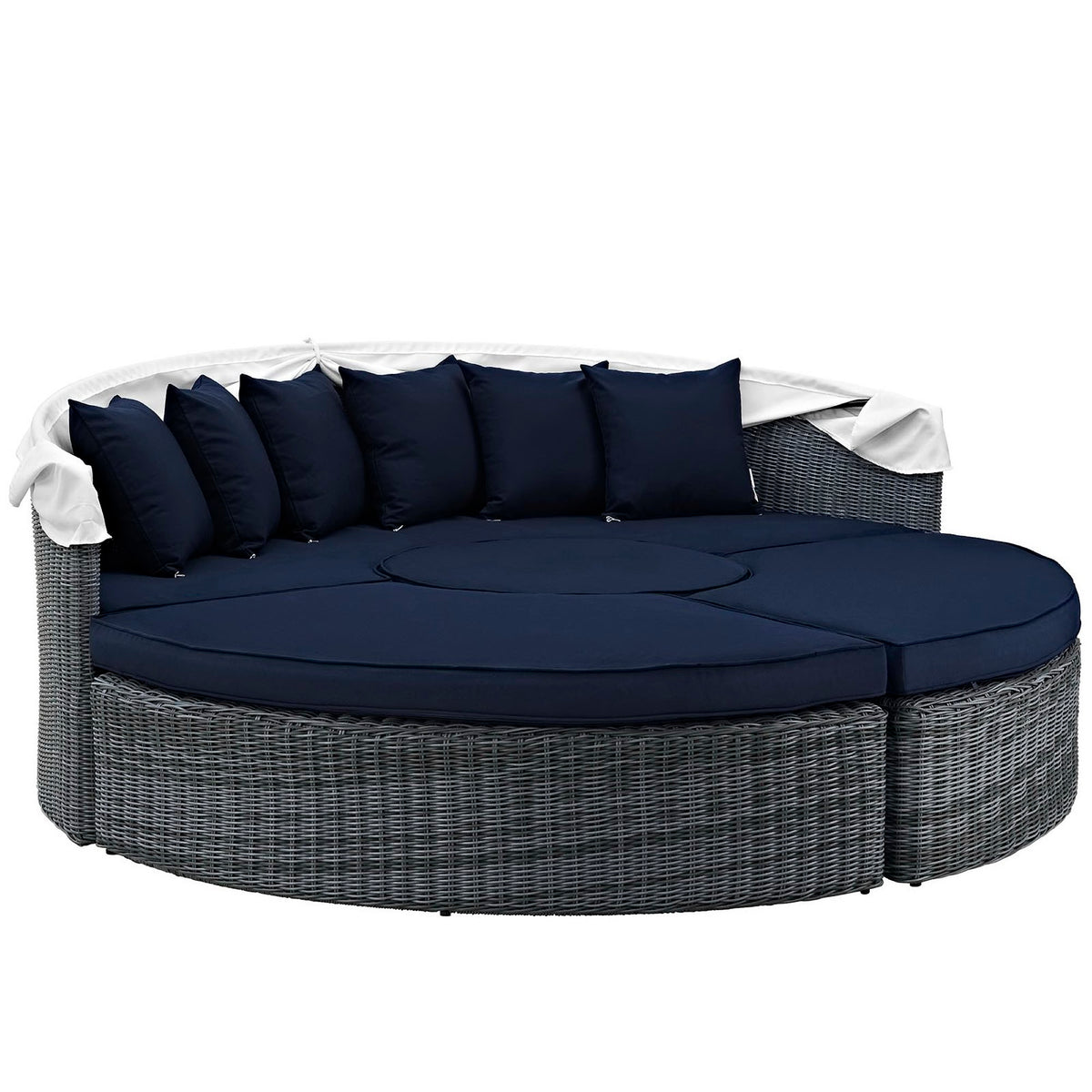 Summon Canopy Outdoor Patio Sunbrella Daybed - Canvas Navy