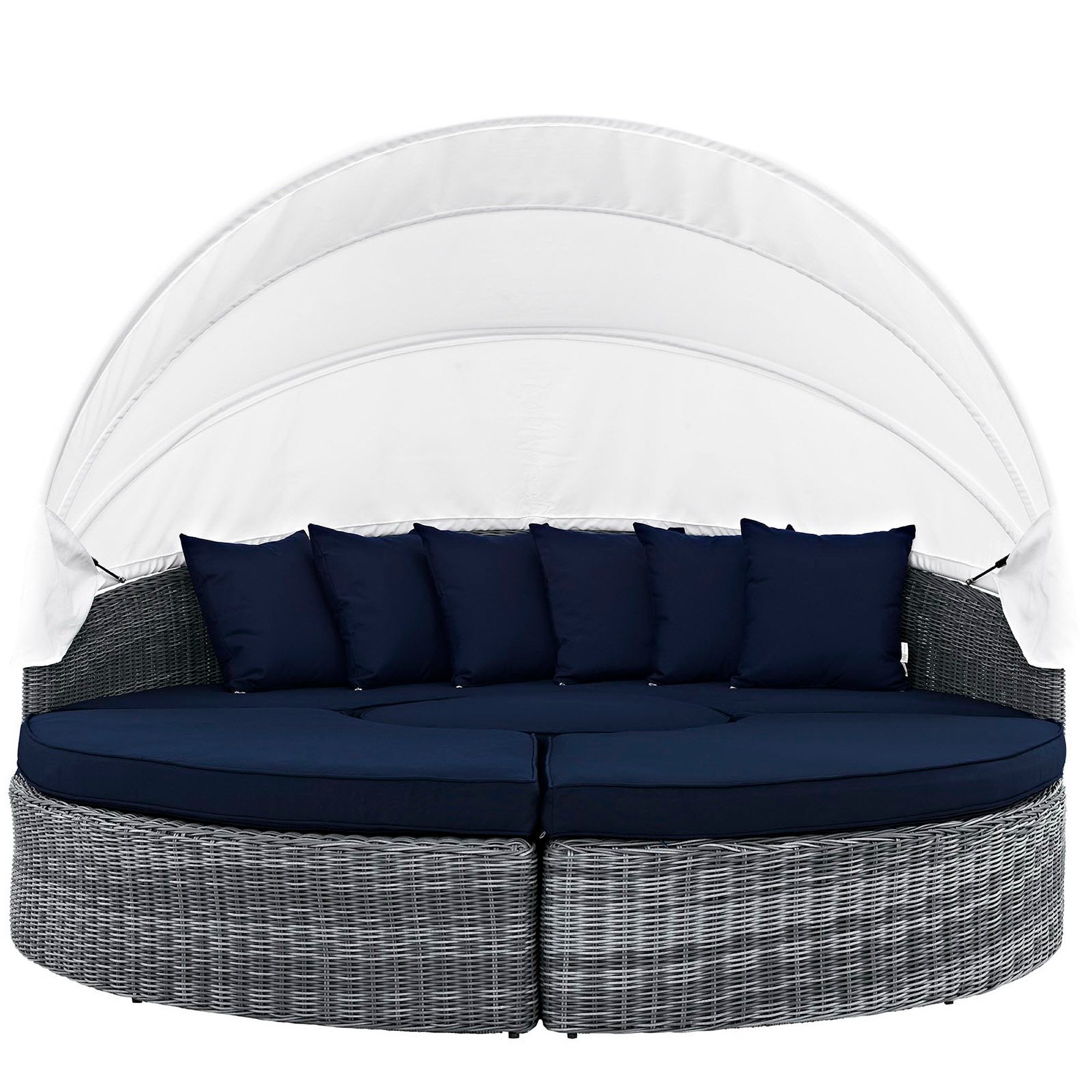 Summon Canopy Outdoor Patio Sunbrella Daybed - Canvas Navy