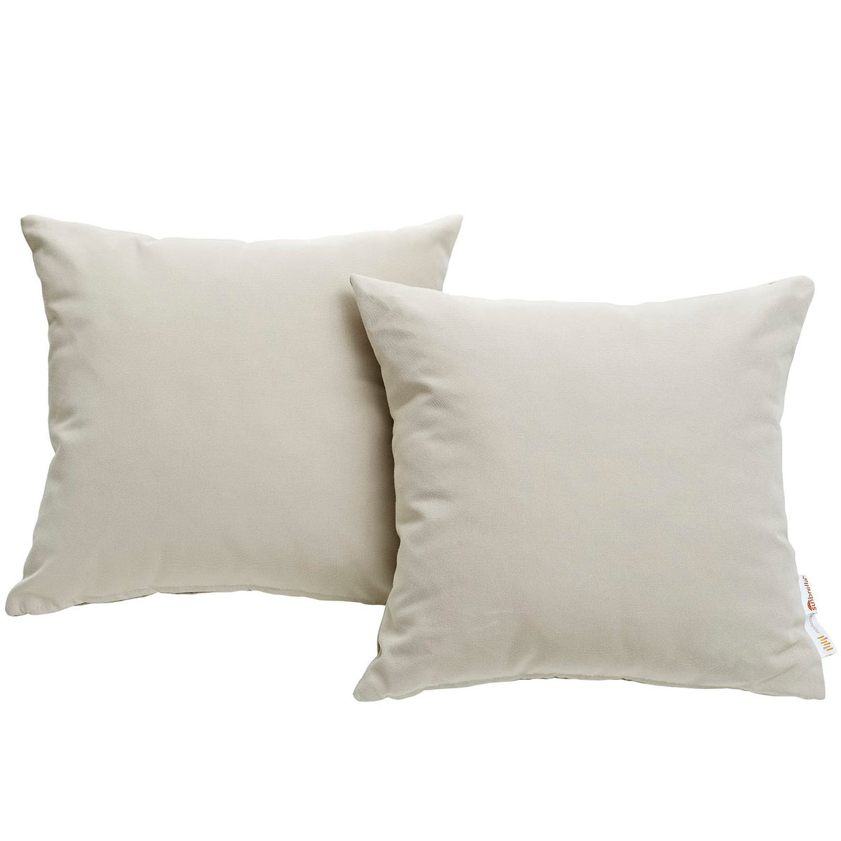Summon 2 Piece Outdoor Patio Sunbrella Pillow Set - Beige