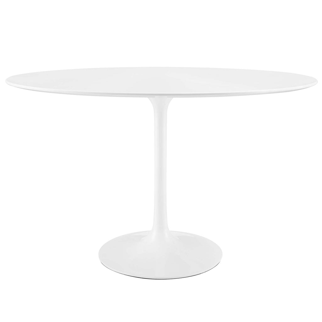 Lippa 48" Oval Wood Dining Table - White