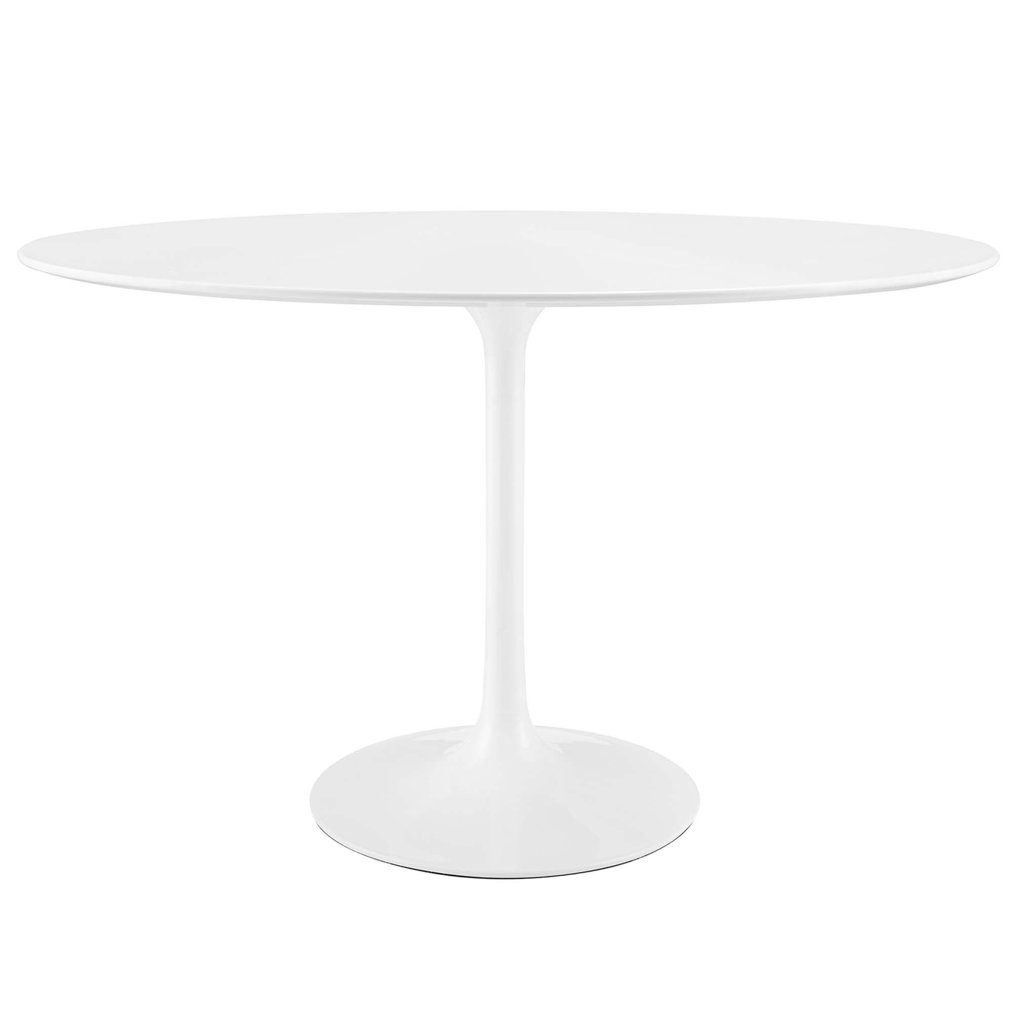 Lippa 48" Oval Wood Dining Table - White