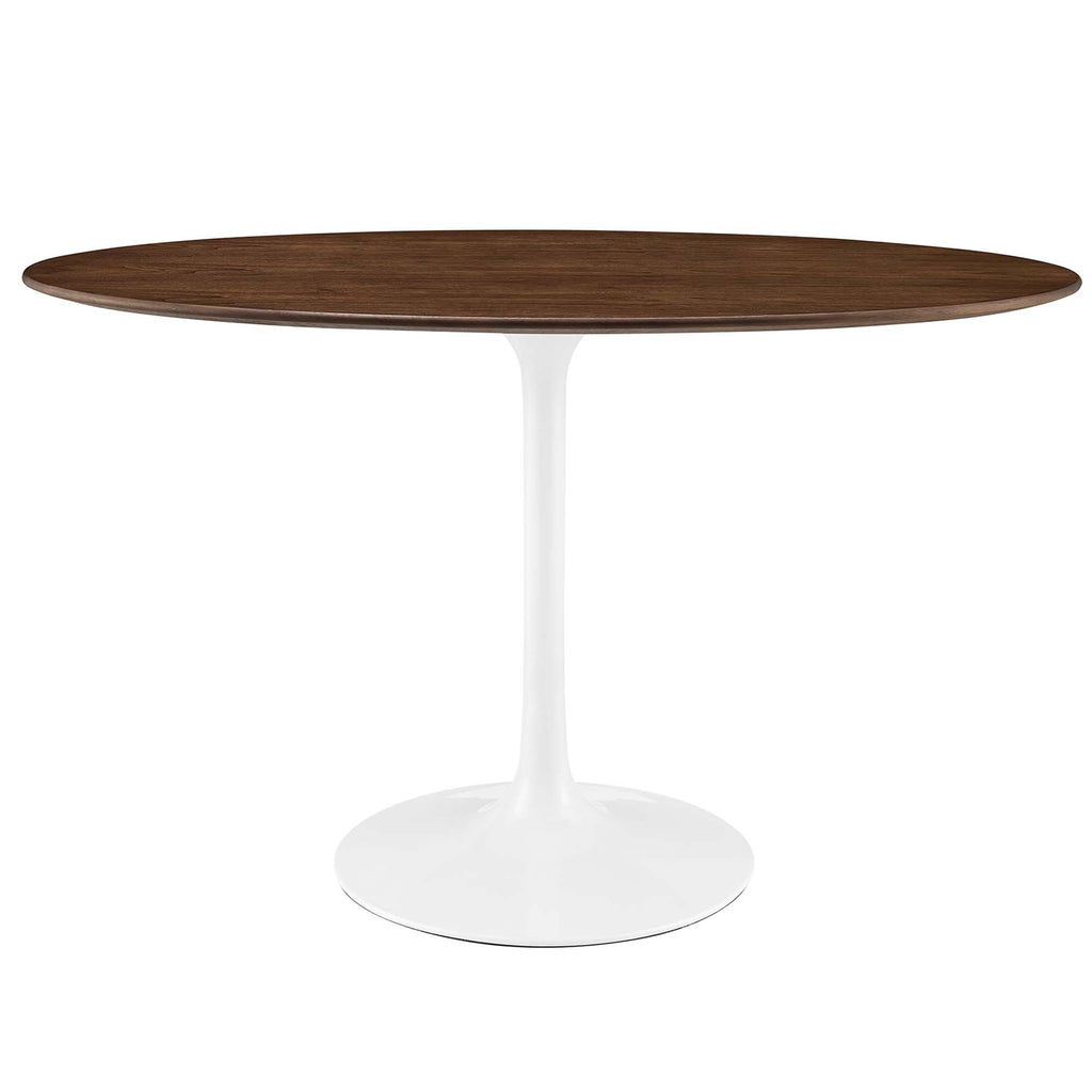 Lippa 48" Oval Wood Dining Table - Walnut