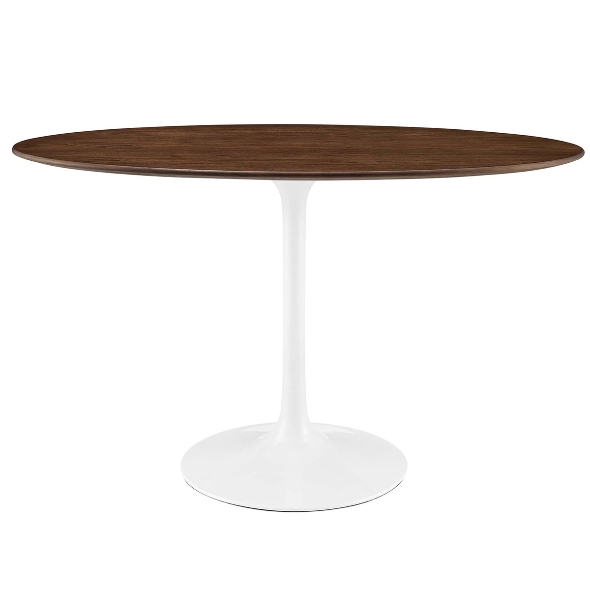 Lippa 48" Oval Wood Dining Table - Walnut