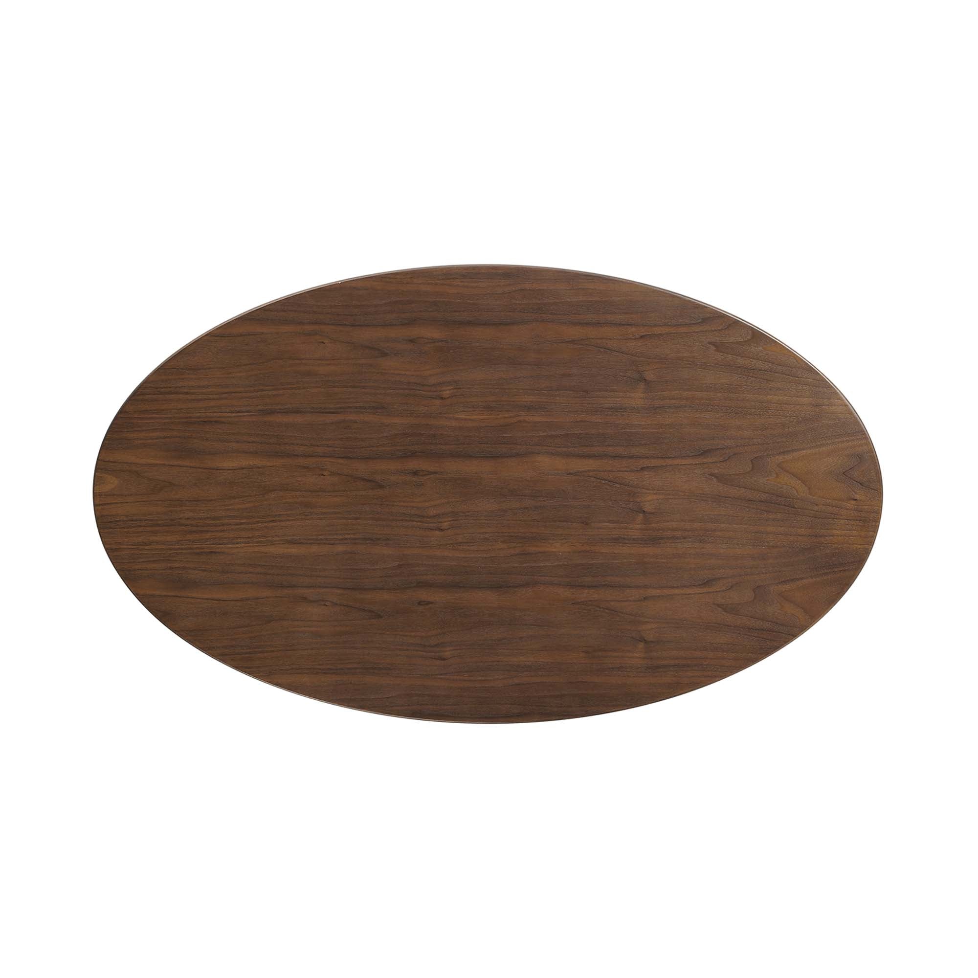 Lippa 48" Oval Wood Dining Table - Walnut