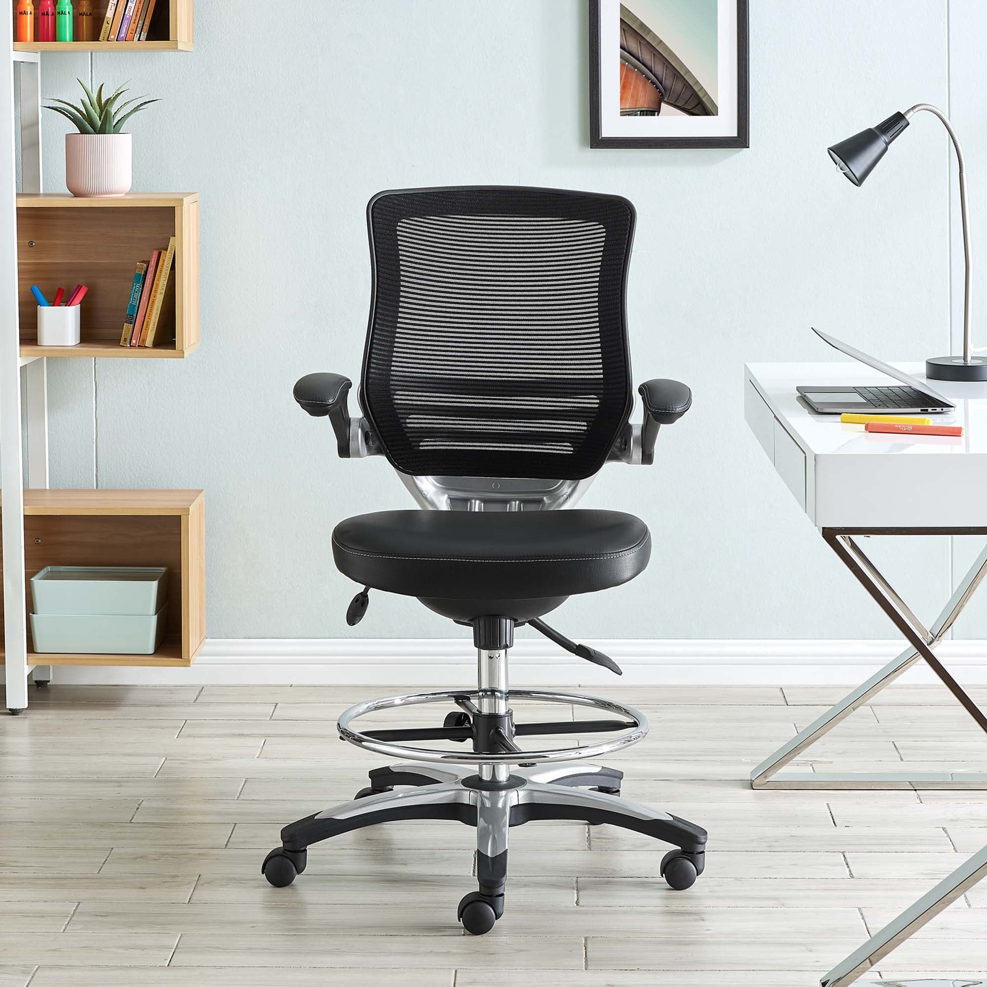 Edge Drafting Chair - Black