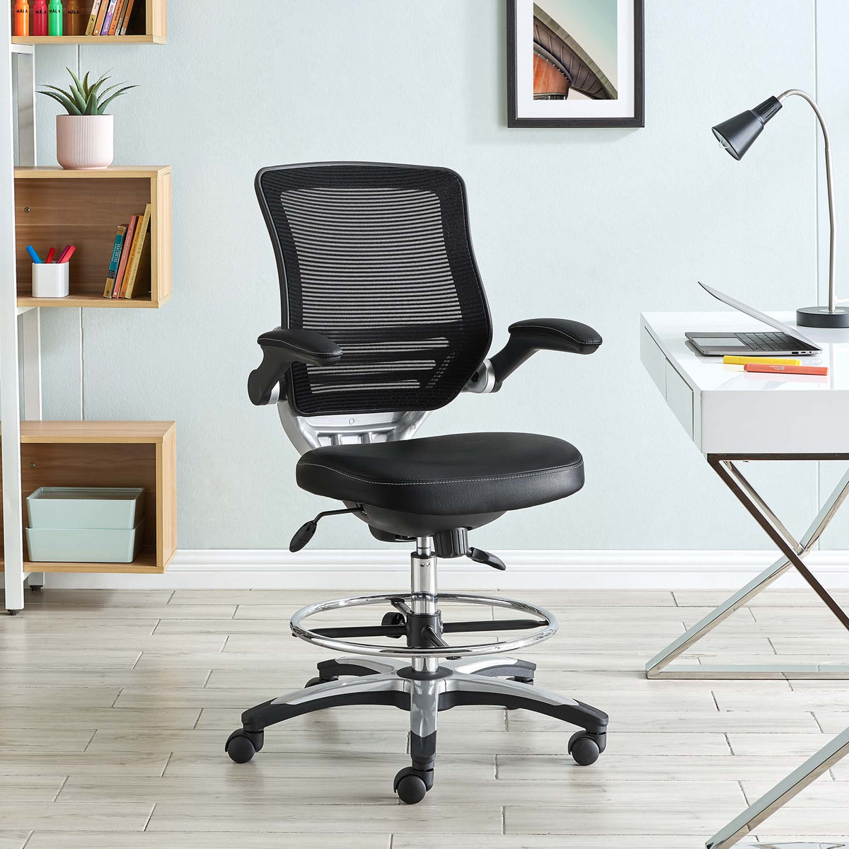 Edge Drafting Chair - Black
