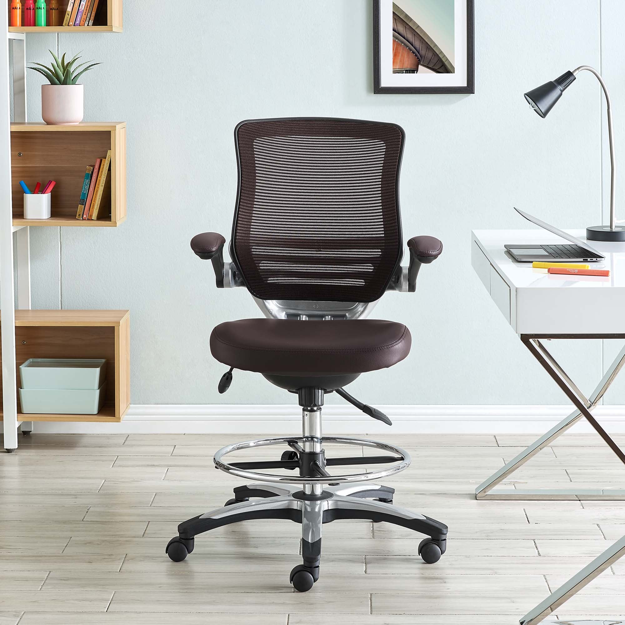 Edge Drafting Chair - Brown
