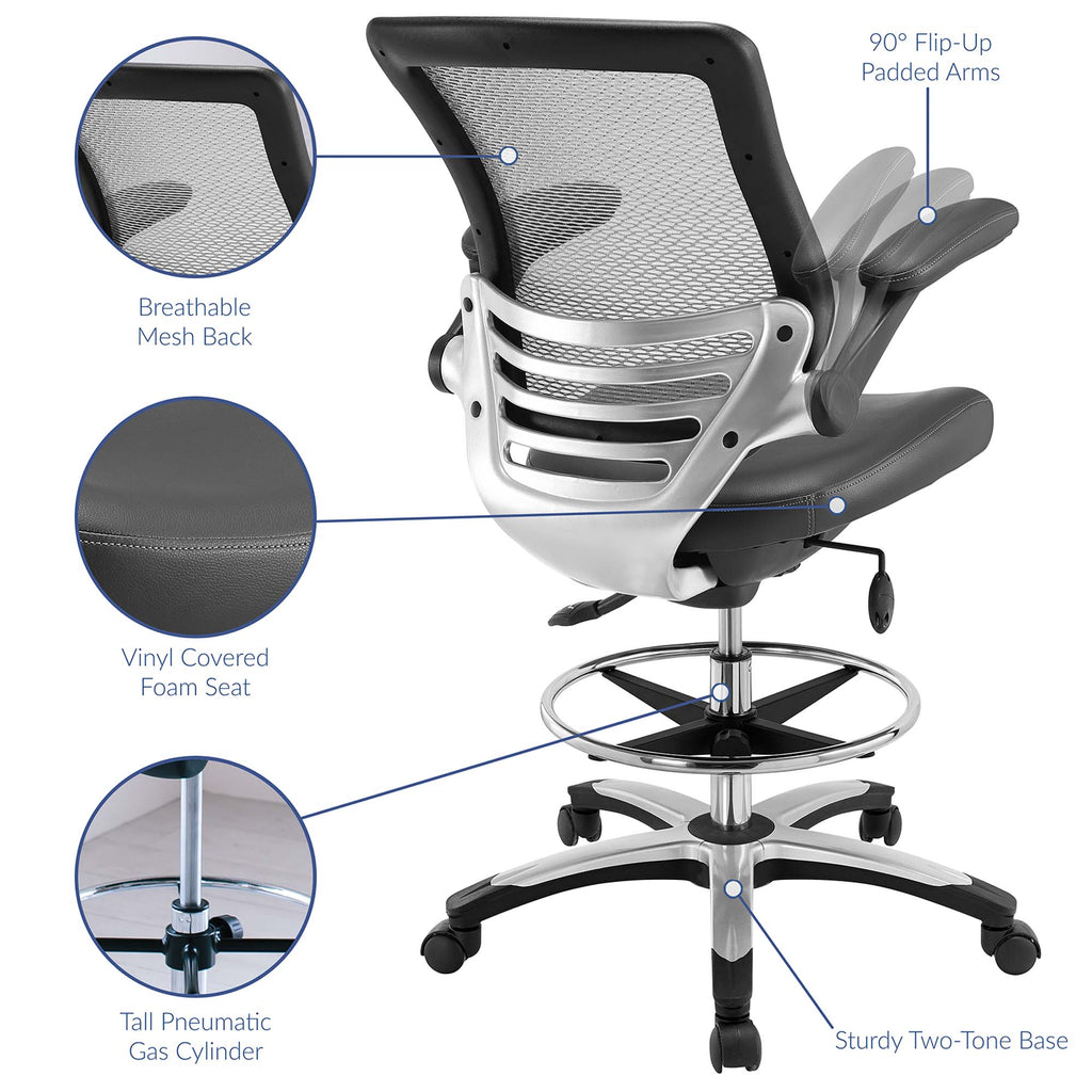 Edge Drafting Chair - Gray