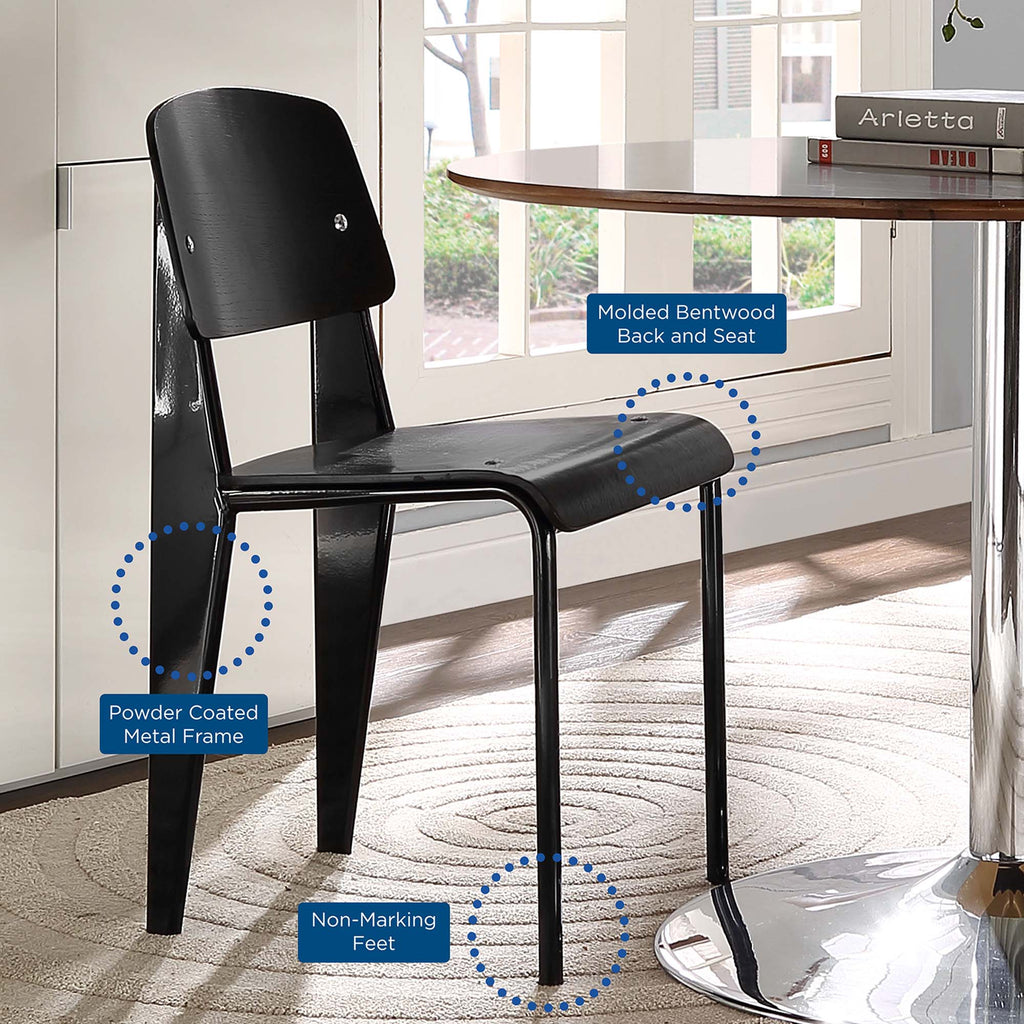 Cabin Dining Side Chair - Black Black