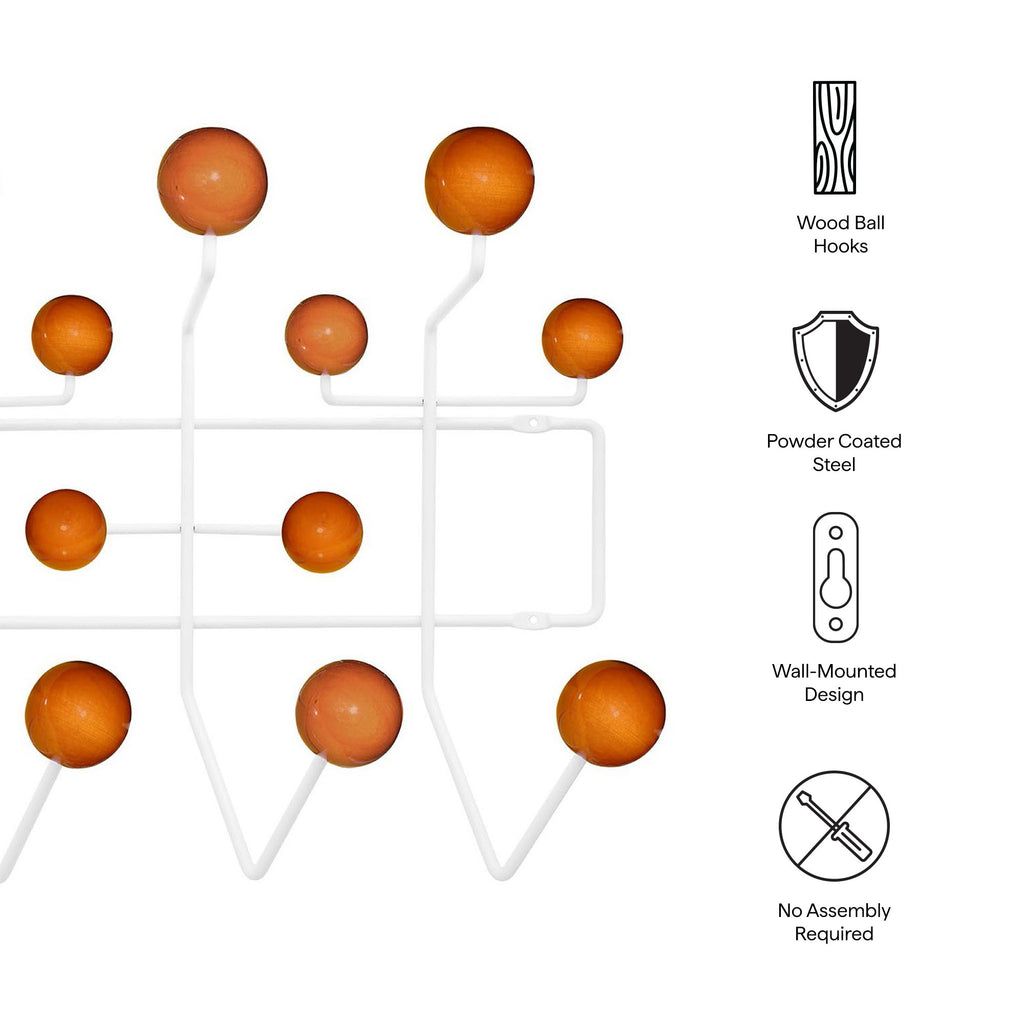 Gumball Coat Rack - Caramel