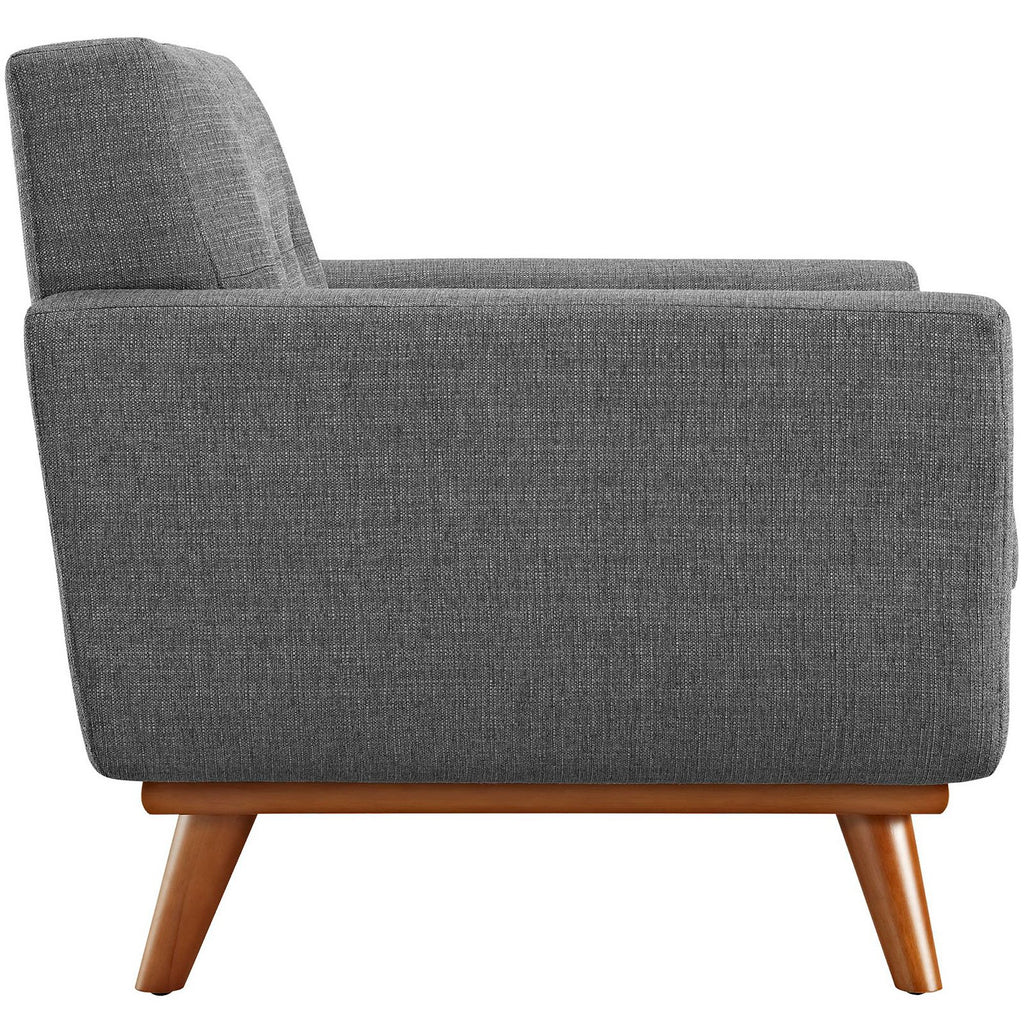 Engage 2 Piece Armchair and Ottoman - Gray