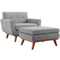 Engage 2 Piece Armchair and Ottoman - Expectation Gray