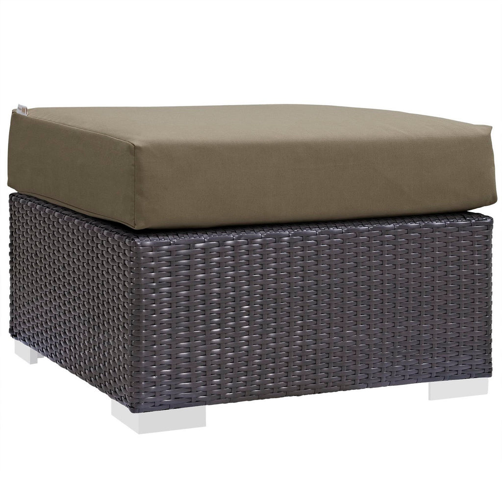 Convene 6 Piece Outdoor Patio Sectional Set - Espresso Mocha