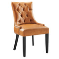 Regent Tufted Vegan Leather Dining Chair - Tan