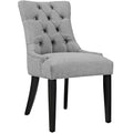Regent Tufted Fabric Dining Chair - Light Gray