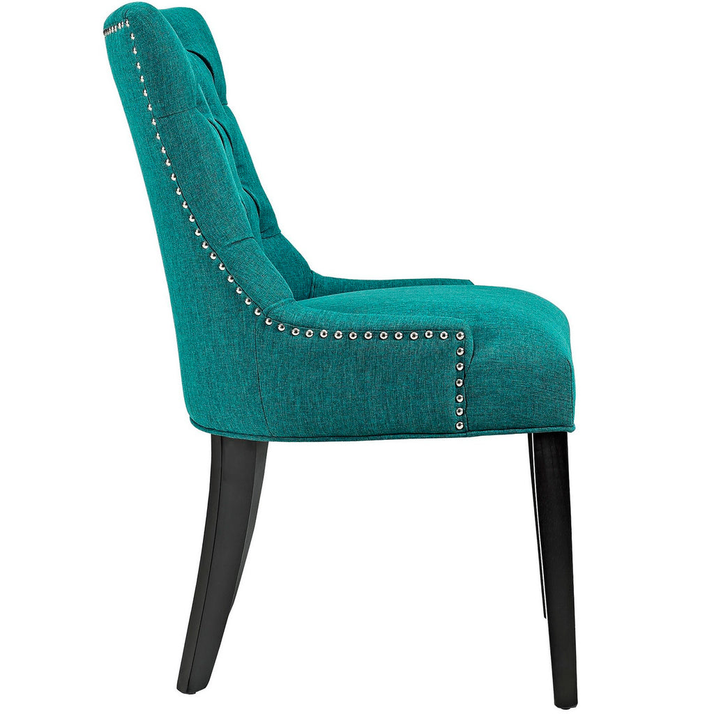 Regent Tufted Fabric Dining Chair - Teal
