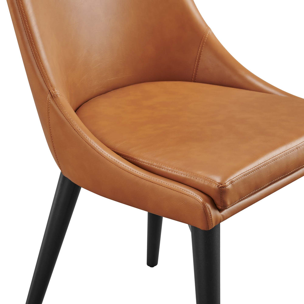 Viscount Vegan Leather Dining Chair - Tan